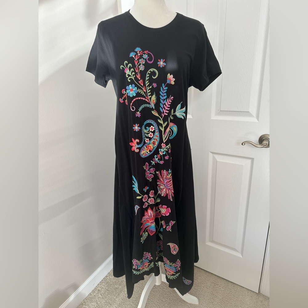 NWT Johnny Was Handkerchief Hem Knit Dress- Karime - Picture 2 of 10